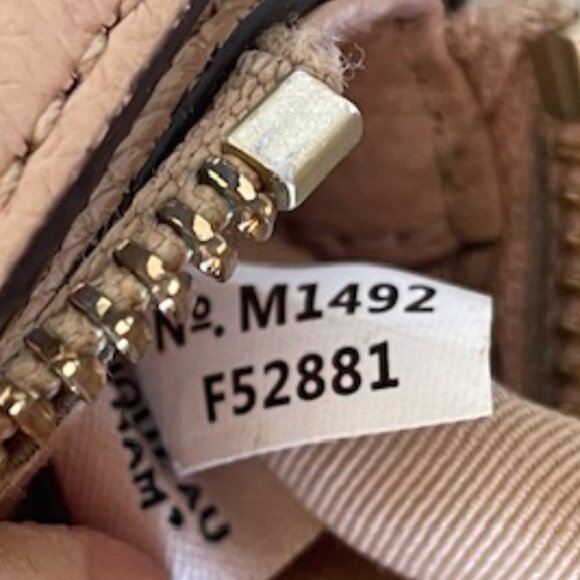 COACH East/West Pop Crossbody Tan Purse Adjustable Shoulder Bag F52881 - Picture 6 of 17